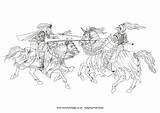 Jousting Colouring Pages Coloring Knight Medieval Horse Book Activityvillage Adult Knights Joust Two Castles Armor Village Activity Explore sketch template