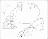 Cave Coloring Pages Scene Limestone Template Deviantart Templates sketch template