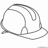 Hat Hard Coloring Drawing Labor Nurse Construction Template Getdrawings sketch template