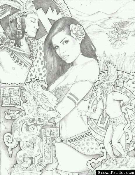 Aztec Princess With Images Aztec Art Lowrider Art
