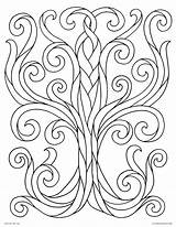 Coloring Pages Spring Tree Printable Adults Life sketch template
