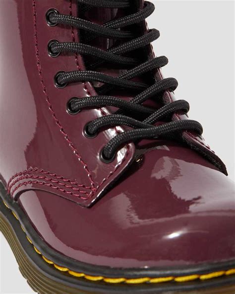 toddler  patent leather lace  boots dr martens official