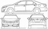Toyota Camry Drawing Blueprint Paintingvalley Drawings Diagram sketch template