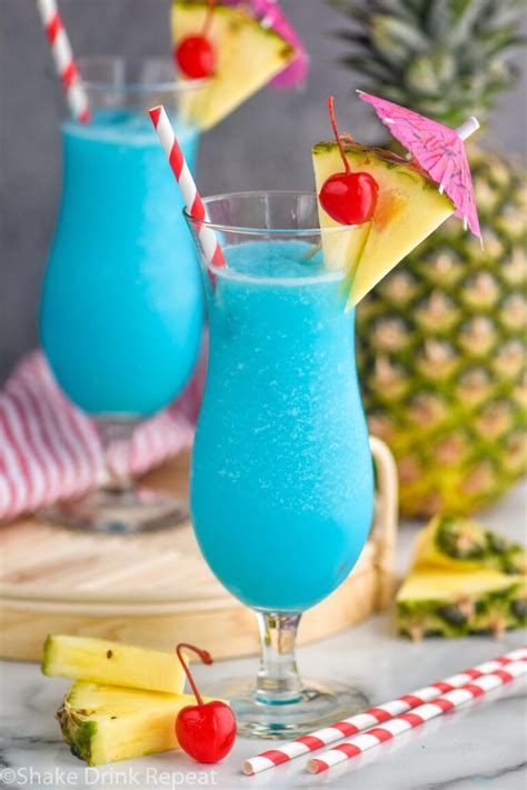 Frozen Blue Hawaiian Shake Drink Repeat