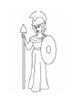 Coloring Greek Athena Pages Goddess Gods Kids Aphrodite Armor Mythology Symbols Ws sketch template