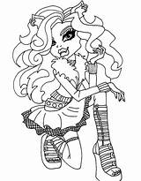 Coloring Monster High Clawdeen Pages Wolf Draculaura Pastime Ages Presents Wonderful Become Children Category Which Popular sketch template