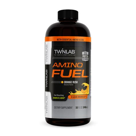 Twinlab Amino Fuel 32 Fl Oz Liquid Aminos 23g Protein Build Muscle