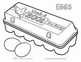 Coloring Egg Pages Eggs Carton Education Worksheets Milk Worksheet Peanut Jelly Butter sketch template