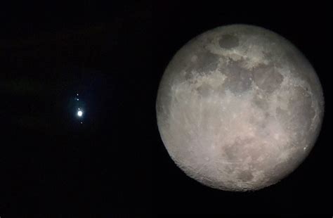night jupiter     moons   closest  earth  year