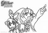 Girls Coloring Two Glitter Force Pages Precure Printable Kids Bettercoloring sketch template