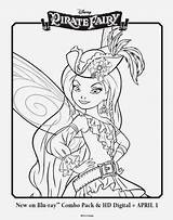 Pirate Fairy Coloring Pages Disney Printable Tinkerbell Fairies Zarina Colouring Box Silvermist Grab Crayons Color Pan Peter Vidia Fawn Visit sketch template