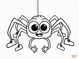 Coloring Spider Pages Clipart Printable Wincy Incy Library sketch template