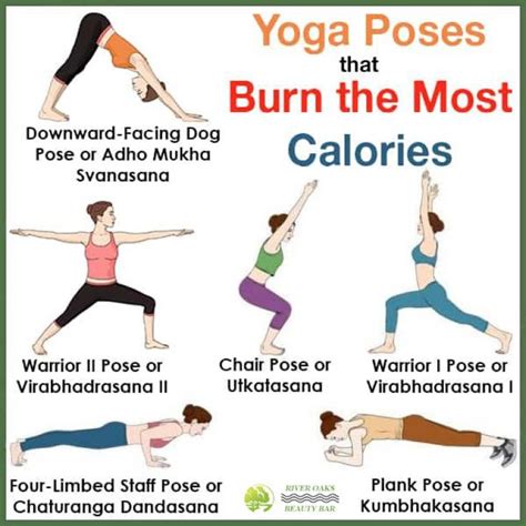 top  yoga poses  burn   calories