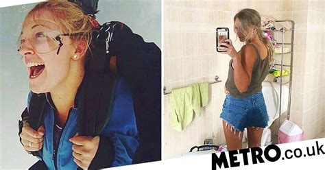 woman shares selfie after wetting herself to show reality of spinal
