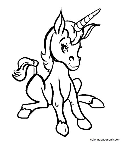 dragons  unicorns coloring pages