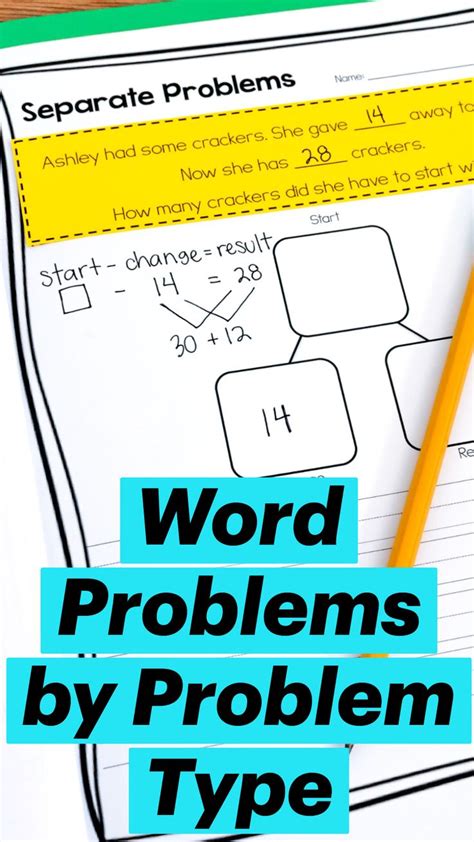 word problems  problem type pinterest