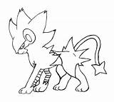 Pokemon Coloring Pages Luxray Luxio Lineart Sketch Riolu Colouring Pokémon Pikachu Sinnoh Shiny Milotic Gotta Thats Done Now Deviantart Choose sketch template
