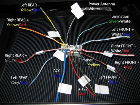 pioneer car stereo wiring harness colors