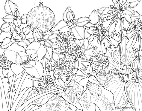 jeans garden  coloring page karens nature art