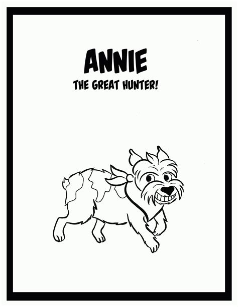 annie  pages coloring pages