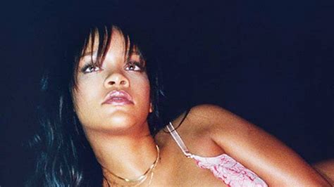 rihanna s cleavage in bra for lingerie line — first pic of savage hollywood life