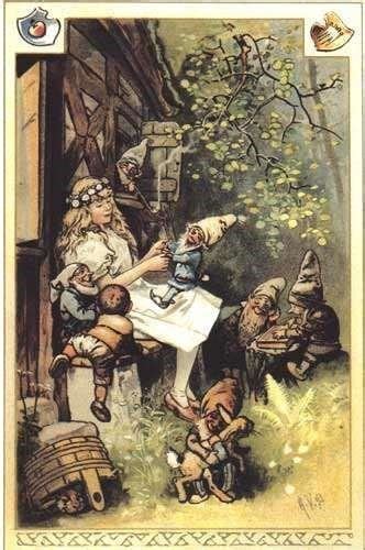 Snow White And The Seven Dwarfs By Hermann Vogel Grimm And Grimm