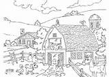 Bauernhof Ferme Coloriage Malvorlage Kleurplaat Ausmalbilder Boerderij Tiere Fattoria Kleurplaten Ausmalbild Colorir Fazenda Landwirtschaft Schoolplaten Incroyable Thema Erwachsene Imprimer Malen sketch template