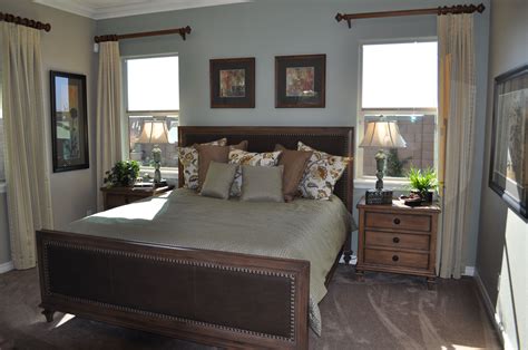 great window treatments  frame  wall   bed fills  wall space