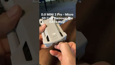 dji mini  pro micro sd card remove insert  easy  youtube