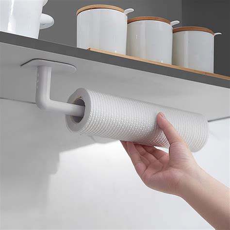 wall mount toilet paper holder  adhesive bathroom kitchen roll
