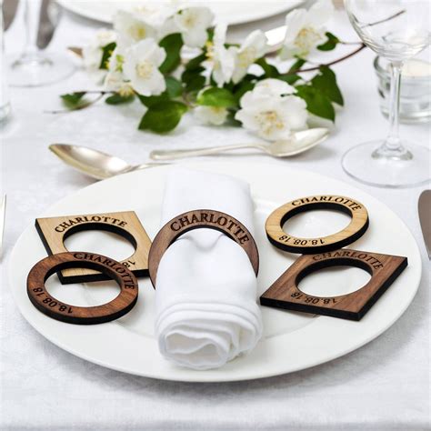 personalised napkin rings napkin rings wedding napkins personalized personalized napkins