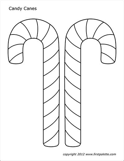 Candy Canes Free Printable Templates And Coloring Pages Firstpalette