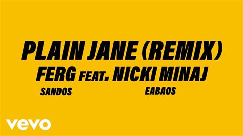 aap ferg plain jane remix official audio ft nicki minaj youtube