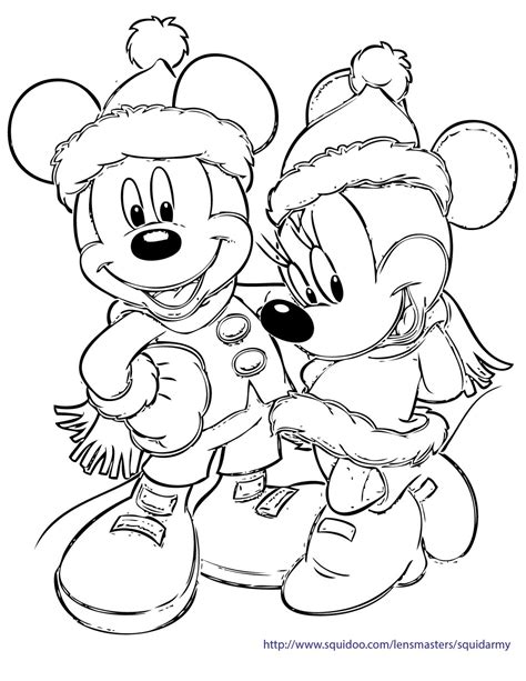 minnie mouse christmas coloring pages  getdrawings