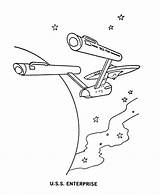 Trek Star Coloring Enterprise Starship Drawing Line Pages Next Sheets Tv Back Colouring Generation Movie Go Planet Original Stars Getdrawings sketch template