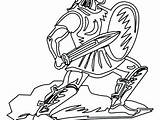 Roman Coloring Pages Soldier Numerals Drawing Getcolorings Getdrawings sketch template