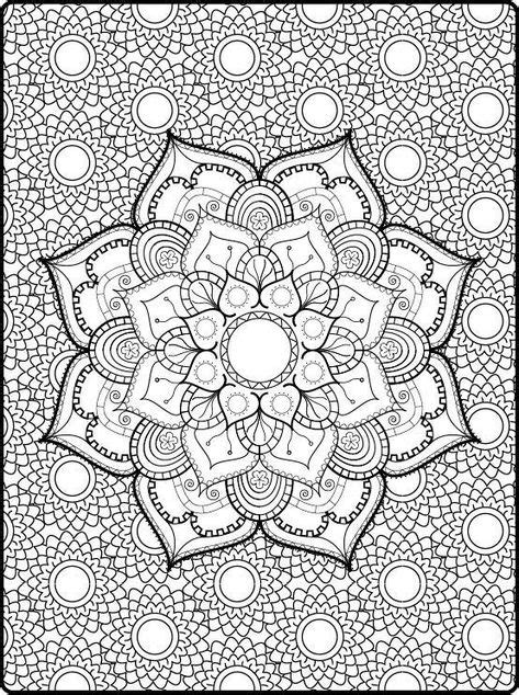 zen coloring mandala printable adult coloring book pages  adult