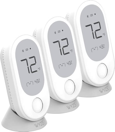 wyze thermostat smart room sensors detects temperature humidity  motion remote viewing