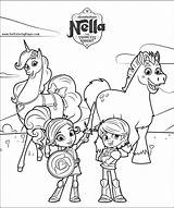 Princess Knight Coloring Pages Nella Getdrawings Printable Getcolorings sketch template
