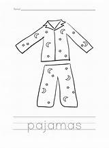 Pajama Educative sketch template