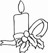 Candle Coloring Pages Light Color sketch template