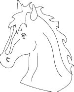 horse coloring page printable horses head coloring sheet