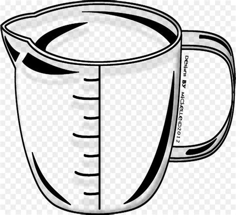 Library Of Clip Black And White Library Measuring Cup Png