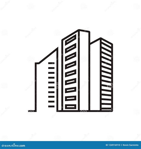 building apartments logo stock vector illustration  apartment