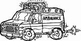 Ambulance Monster sketch template