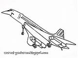 Pesawat Mewarnai Tempur Terbang sketch template