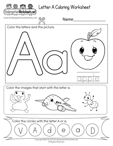coloring pages kids letter search worksheets  kindergarten images