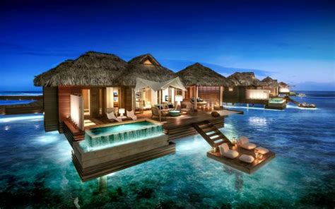 the caribbean s first all inclusive overwater bungalows