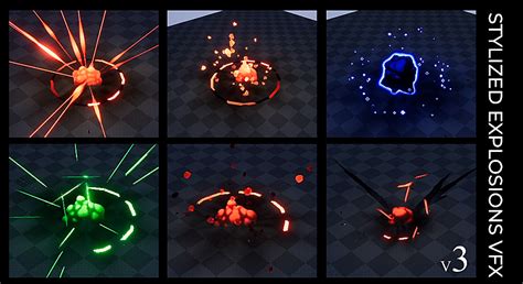 Stylized Explosions Vfx Pack 03 In Visual Effects Ue Marketplace