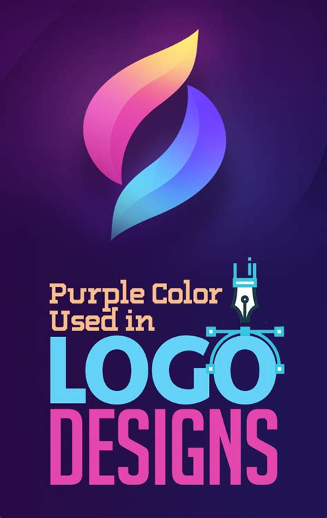 purple trend  logo design  examples logos graphic design junction